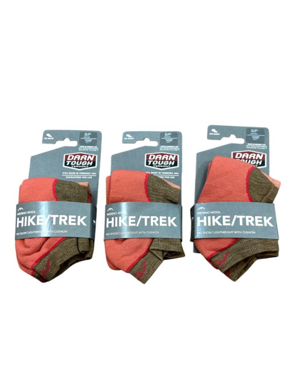 (3) Pair Darn Tough 1986 Canyon No Show Socks Small New $60